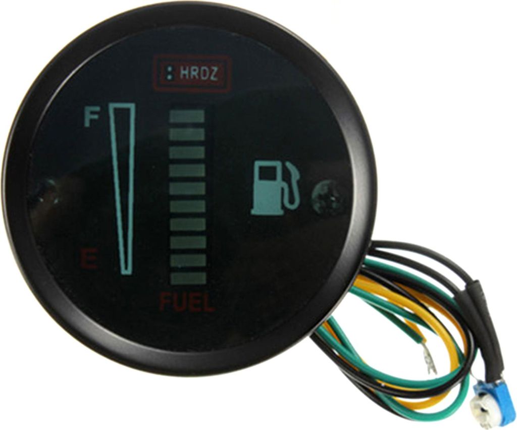 Modifizierter Kraftstoffmesser LED-Anzeige Kraftstoffstandanzeige Auto Motorrad Universal 52MM 12V DC Boot LKW Wohnmobil