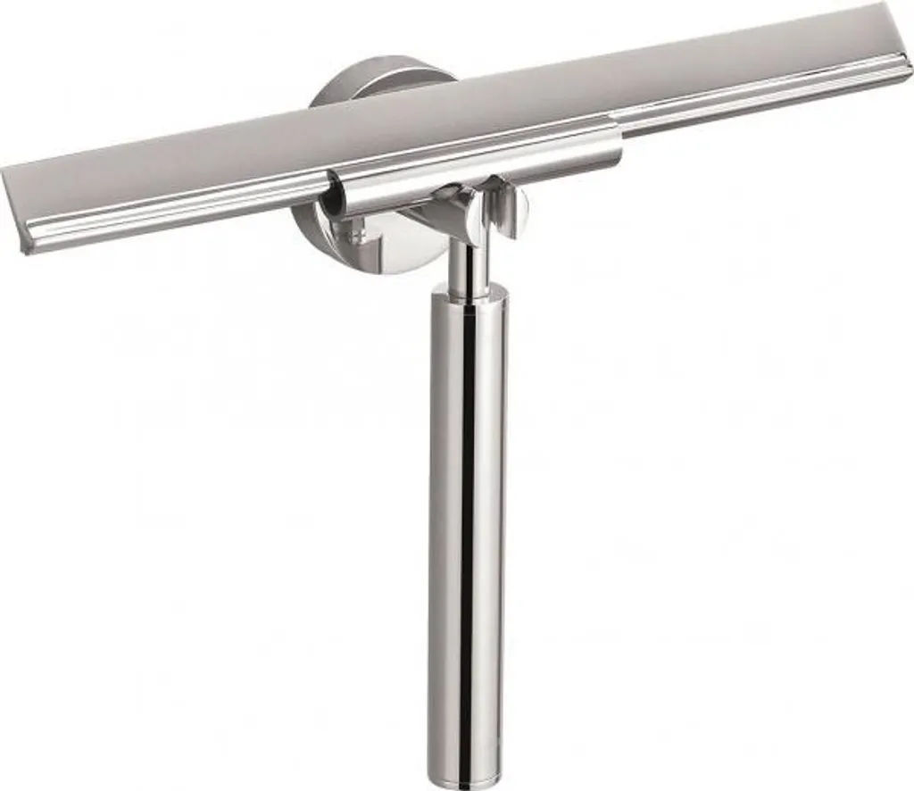 Raclette de douche anti-traces OMEGA en laiton pour vitres nettes