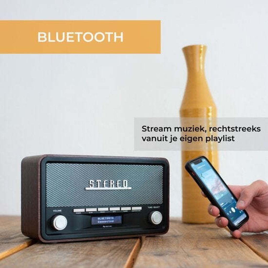 Denver DAB-18 Natural Cyfrowe radio DAB + Zdjęcie produktu 12