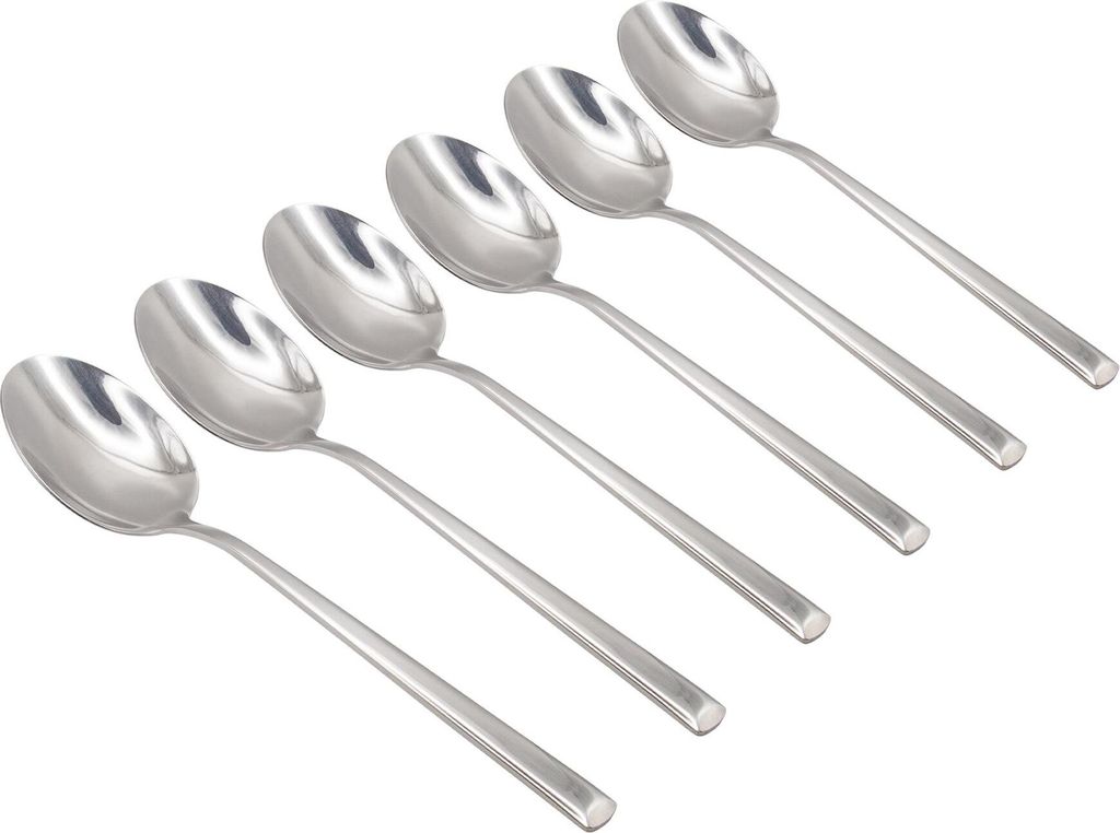 Argon Ta Tondo Dessertlöffel aus Edelstahl – 21 cm – 6 Stück