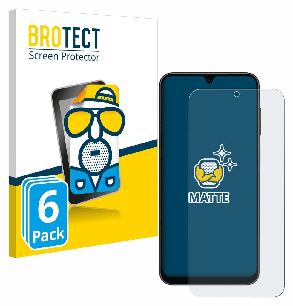 6x BROTECT Schutzfolie für Samsung Galaxy A26 5G Displayschutz Displayschutzfolie Folie Matt Entspiegelungsfolie