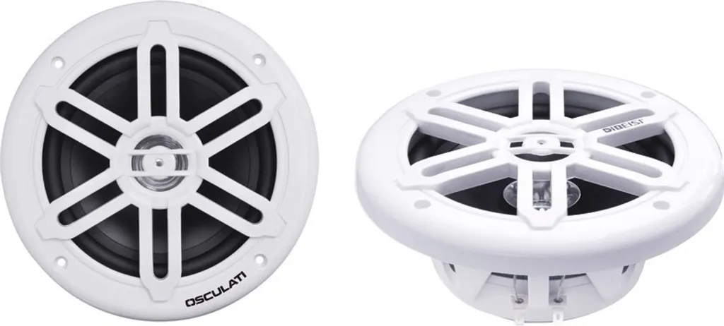 Système audio stéréo 2x180W blanc haut-parleurs 8 pouces pour salon