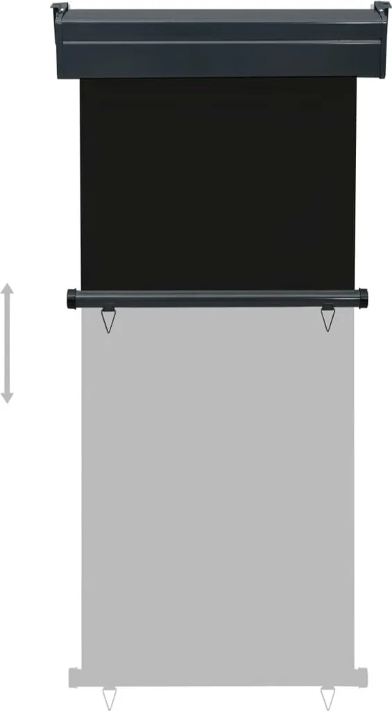 vidaXL Tenda Laterale Balcone 85x250 cm Nero: Privacy e Ombra Subito - 4