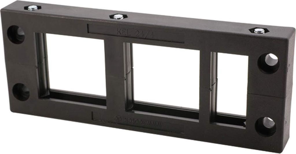 icotek Kabeleinführungsleiste KEL24/04 für Kabeltüllen 2x klein / 2x groß Montageausschnitt 112,0mm x 36,0mm - 1 Stück