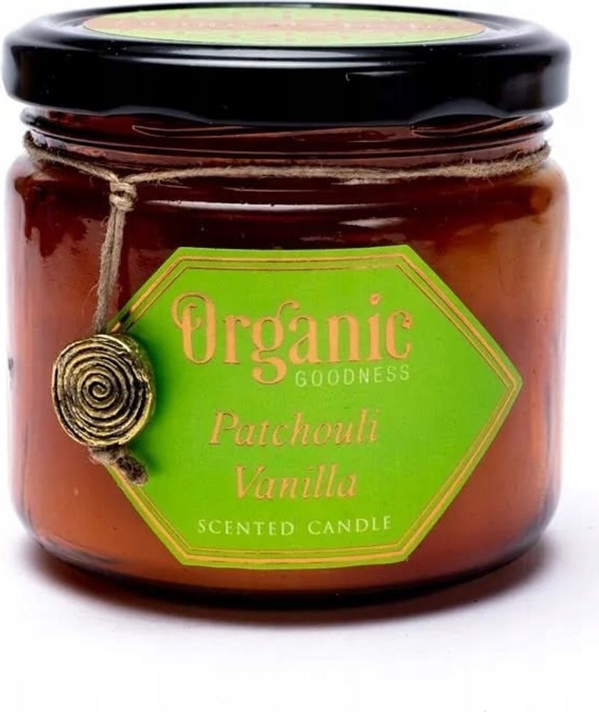 Organic Goodness Candela di Cera di Soia Patchouli Vaniglia Immagine del prodotto 