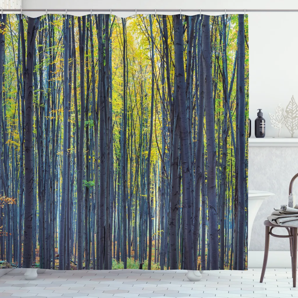 Tenda Doccia 175x240 ABAKUHAUS Poliestere High-Tech Wald