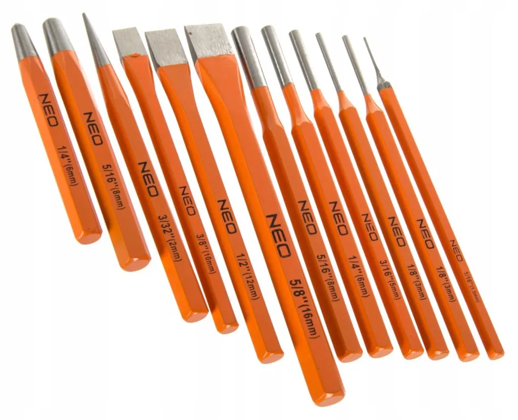 Set de forets et burins NEO TOOLS 12 pcs en chrome-vanadium durable - 11