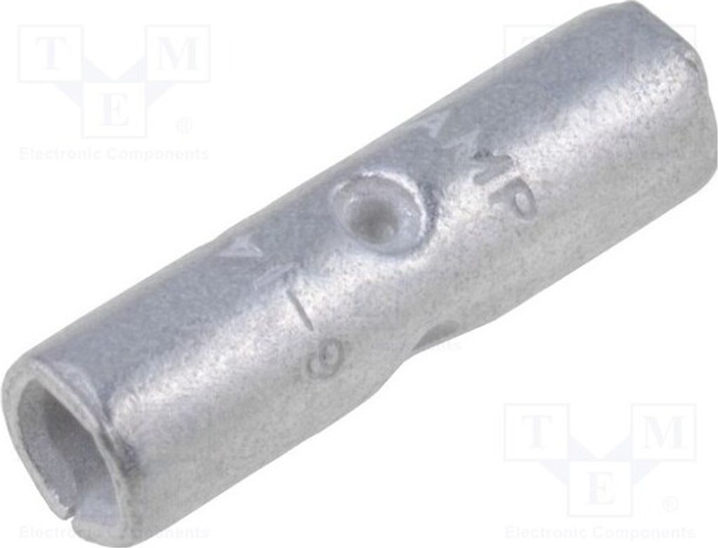 5x Kabelschuh: Stoßverbinder unisoliert Messing 1,25÷2mm2 31819 Bootlace ferrule