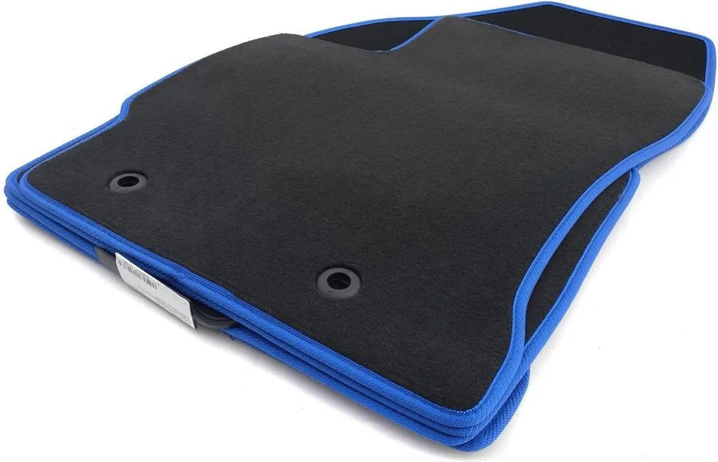Tappetini Auto Anteriori In Velluto Per Toyota Auris I (2006-2013) – 2 Pezzi, Nero, Base Antiscivolo