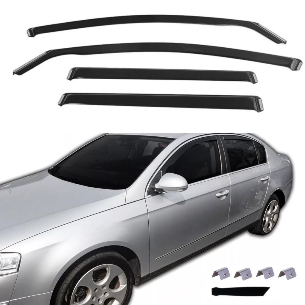 4-teiliges Set Windabweiser für PASSAT B6/B7 4D Limousine Produktbild 
