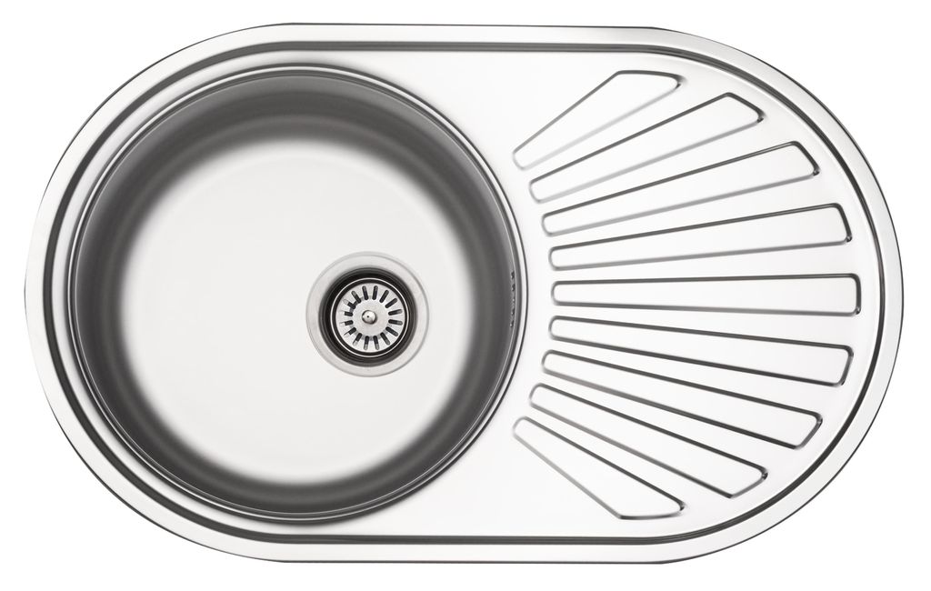 Edelstahlspüle 780 mm 1 Becken reversibel inkl. Produktbild 