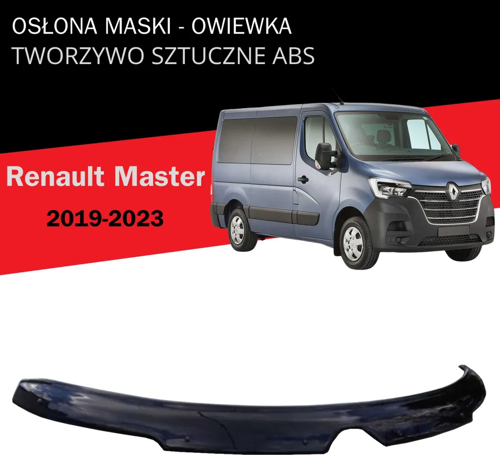 Déflecteur de capot pour Master 3 phase 3 de 2019 à 2023 acrylique