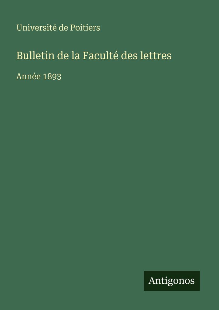 Bulletin der Philosophischen Fakultät