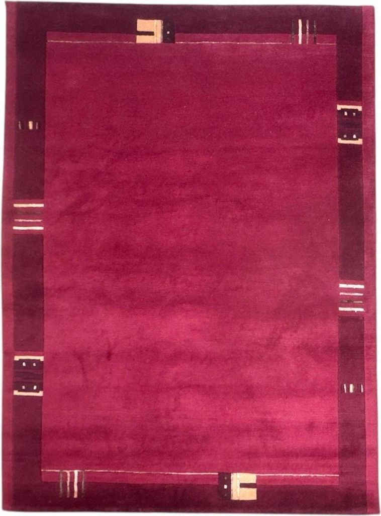 Teppich VENUS NEPAL - HANDGEKNÜPFT | Farbe: Rot; Größe: 170x240 cm | strapazierfähig und leicht zu reinigen | Wohnzimmer | Schlafzimmer