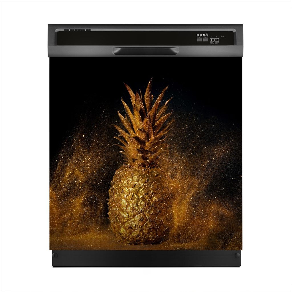 Magnete Dekorative 60x60 cm Küche Magnetmatte Spülmaschine - Goldenes Gemüse Früchte