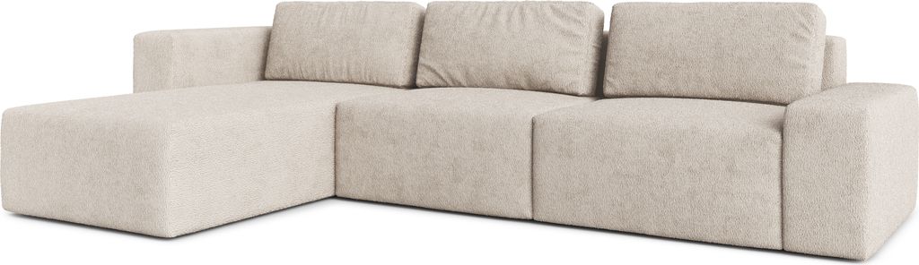 AX LIVING Couch XXL L Form Arkleton Ecksofa Groß Beige 360cm Komfort L