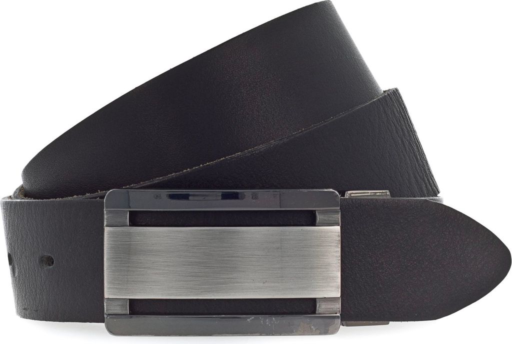 Vanzetti Leder Gürtel Classics 35mm Full Leather Belt W85 Black schwarz