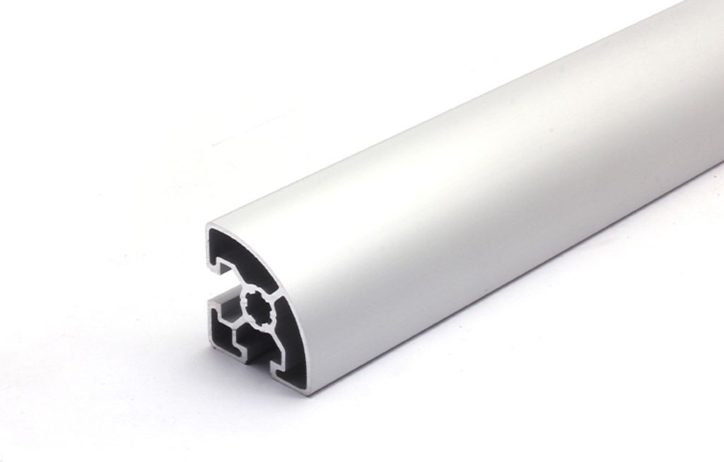 Länge 480mm - Aluminiumprofil 45x45L R37,5 B-Typ Nut 10 (leicht), silber eloxiert. Aluminium Profil 45x45 Alu Profile 45 x 45 Montage- Systemprofil