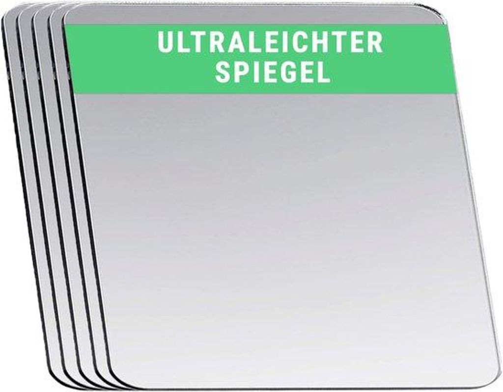 Handheld Acrylspiegel – Kleine, quadratische, doppelte, ultradünne Spiegel aus Acryl, ideal für Bastelprojekte, Reisen, Kosmetik und mehr – 4...