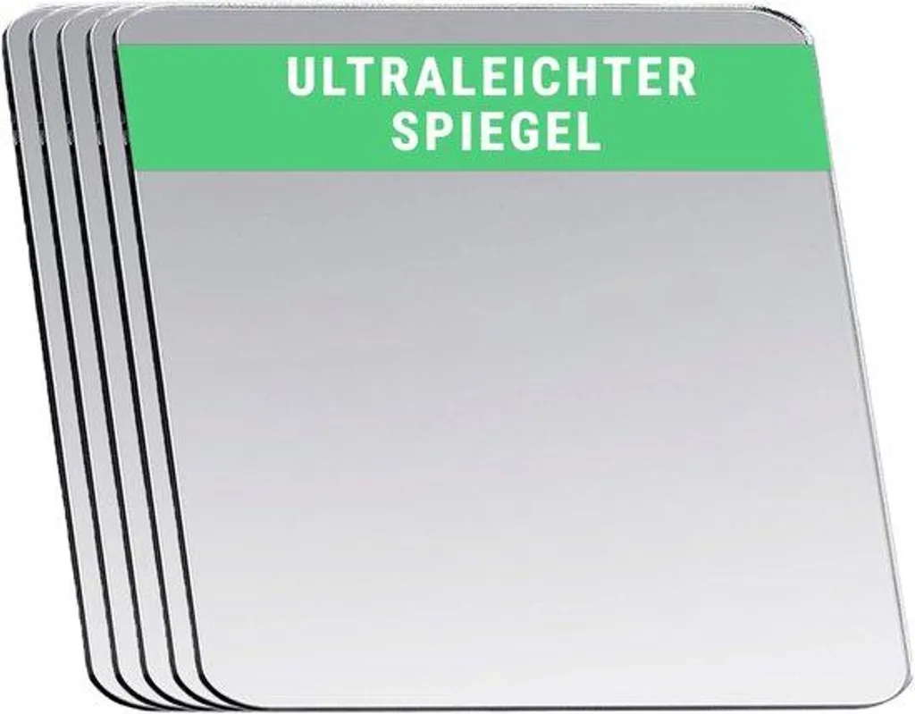 Miroirs carrés 7,5 cm pour présentoir cosmétique et maquillage lot de 5