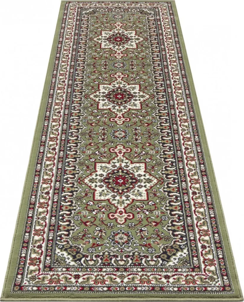 Tapis Mirkan 104104 Vert 120x170 cm - Texture douce et motifs pièces