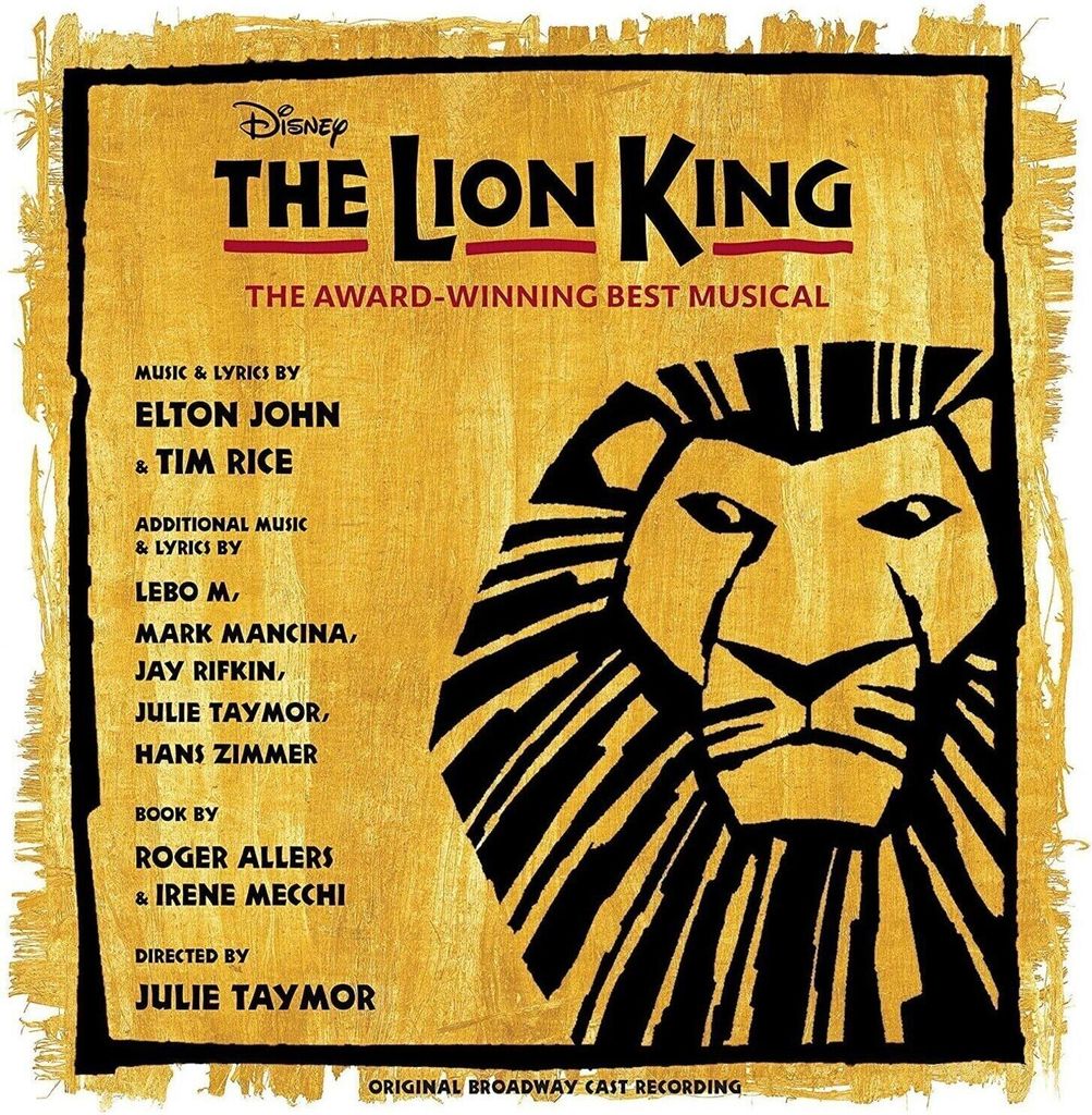 Original Broadway Cast - Lion King / O.B.C.R. (Gold and Black Splatter Coloured) (Limited Edition) (2 LP)