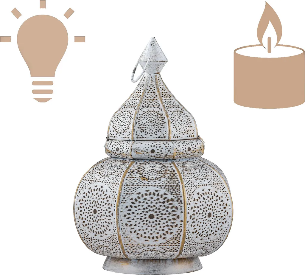 Lanterne à Poser pour Table de Nuit - Lampe à Vent Design Décorative