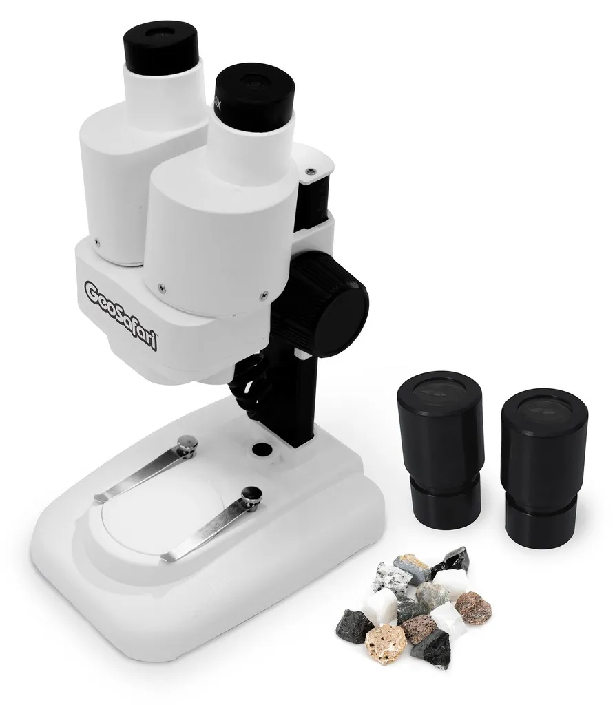 Microscope Stéréoscopique Enfant GeoSafari - Jeu de Sciences 12 Blocs