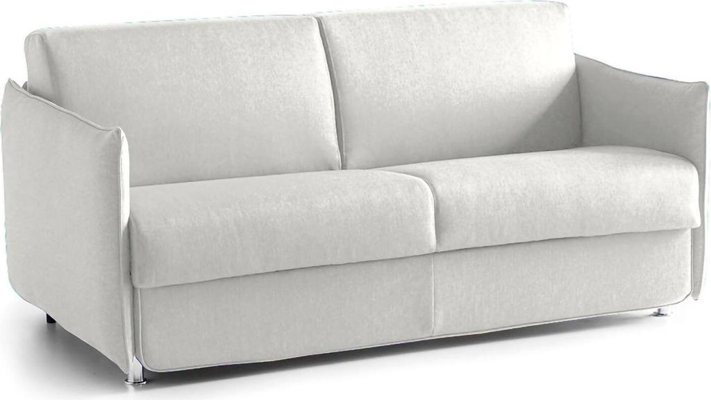 Follina - Schlafsofa 2-Sitzer, 160x95 cm Hellgrau, Abziehbar Italy