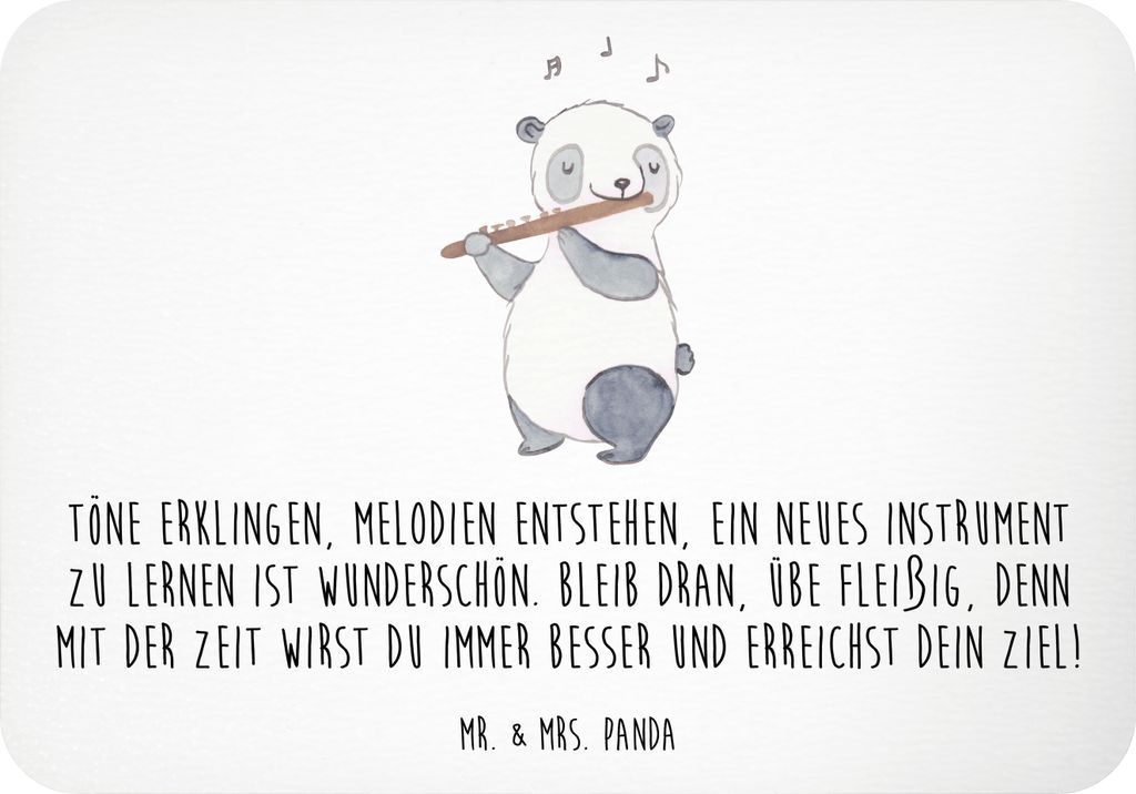 Mr. & Mrs. Panda magnet Ein neues Musikinstrument lernen - Weiß - Geschenk, Vertrauem, musikalische Reise, zettelhalter, musikalisches Abenteuer, ...