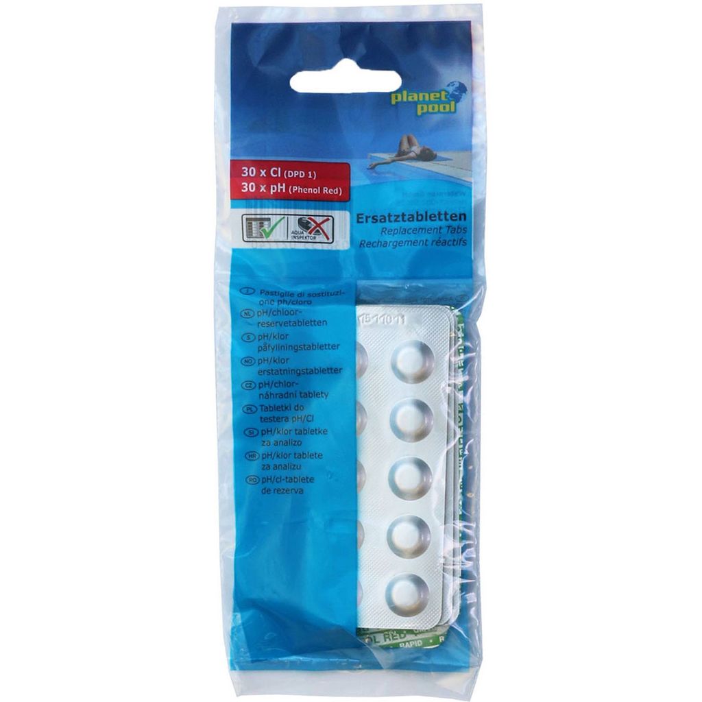 pH / Chlor-Ersatztabletten - mit je 30 Tabletten, Produktbild 