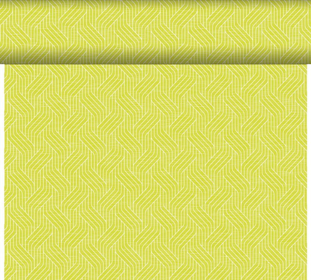 Duni Dunicel Tischläufer Woven Kiwi 24m 1er Pack Produktbild 