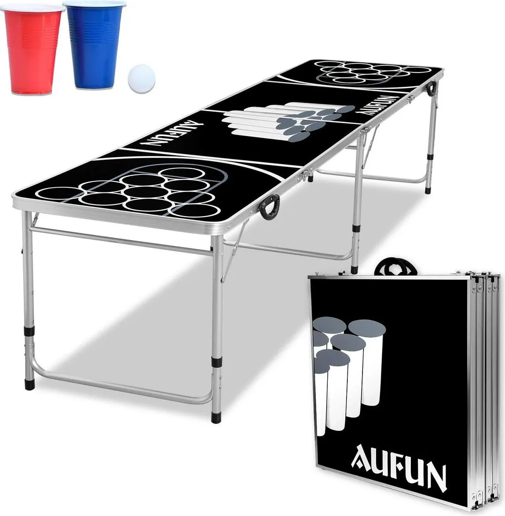 Table de Beer Pong Officielle Pliante avec Accessoires de Soirée - 3
