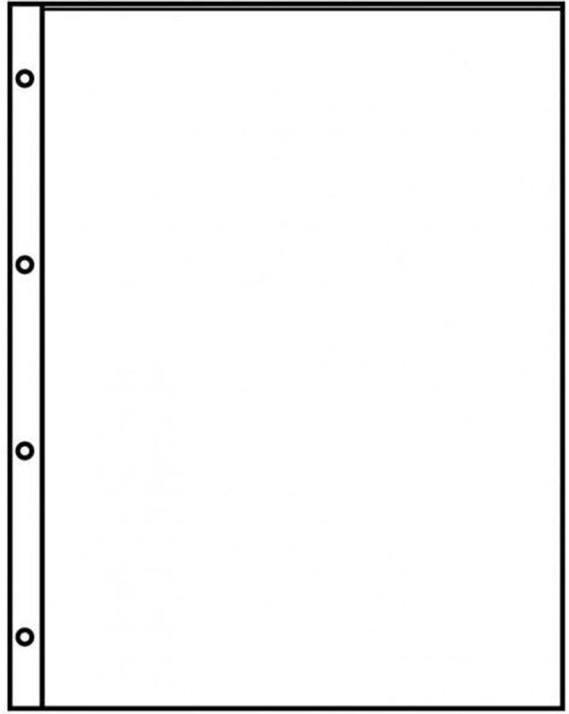 Lindner 8811 Klarsichthüllen mit 1 Tasche inkl. 10 schwarze Zwischenblätter