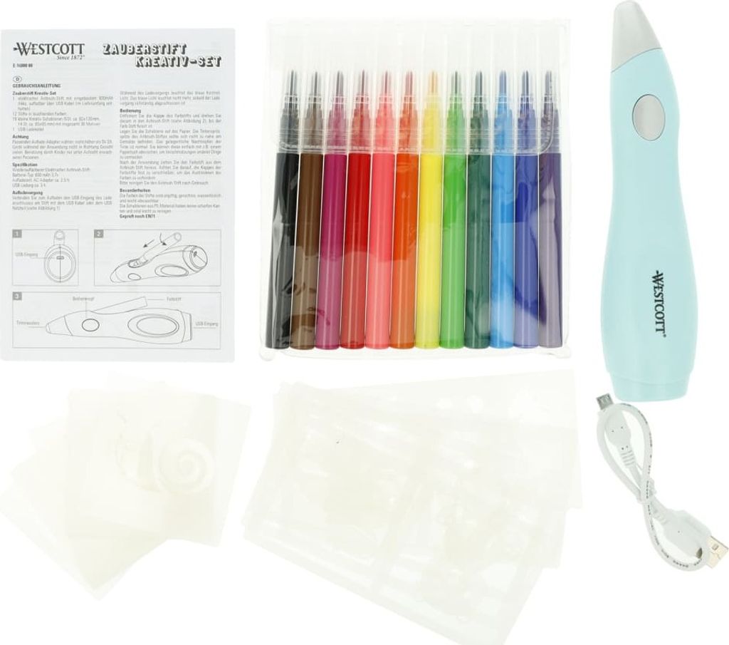 WESTCOTT E-16800 00 WESTCOTT Airbrushset für Kinder Productafbeelding 
