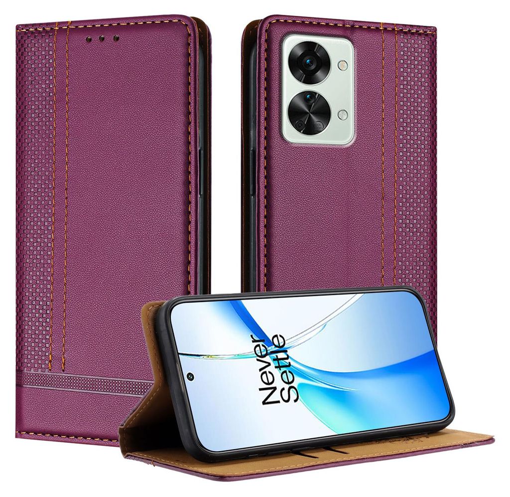 Custodia A Libro In Pelle Con Portafoglio Per Oneplus Nord – Flip Cover Con Supporto E Slot Per Schede - 3