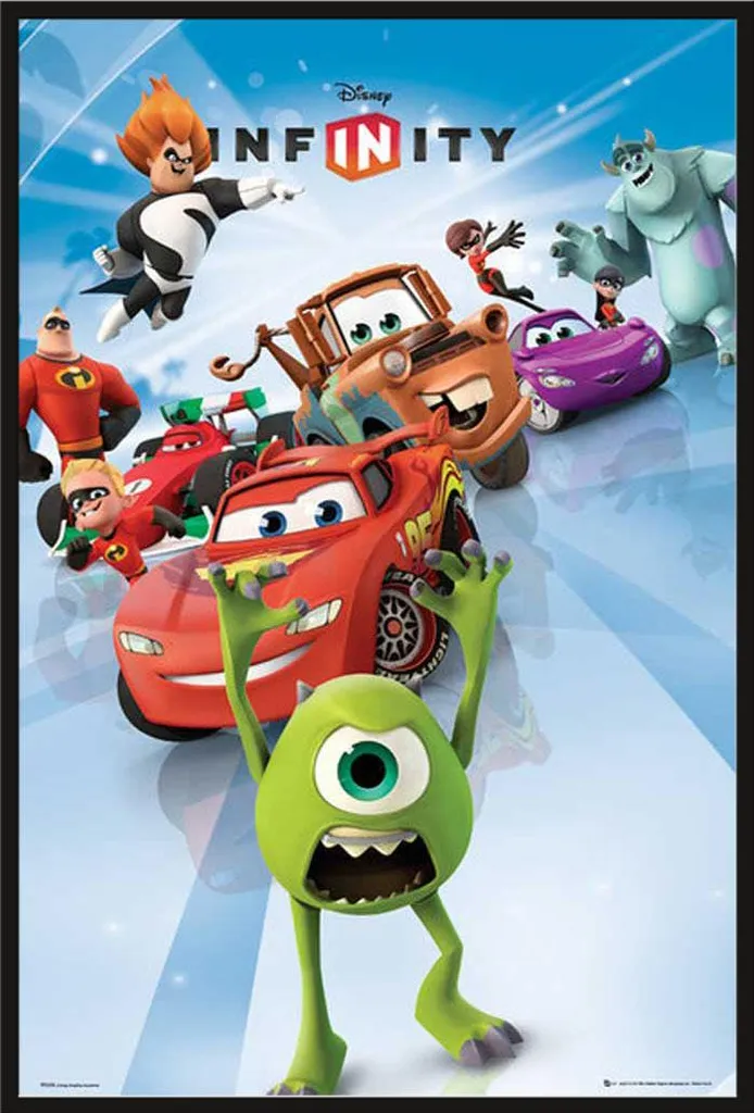 Poster Disney avec Cadre Shinsuke Maxi Noir et Vitre Acrylique de Qualité