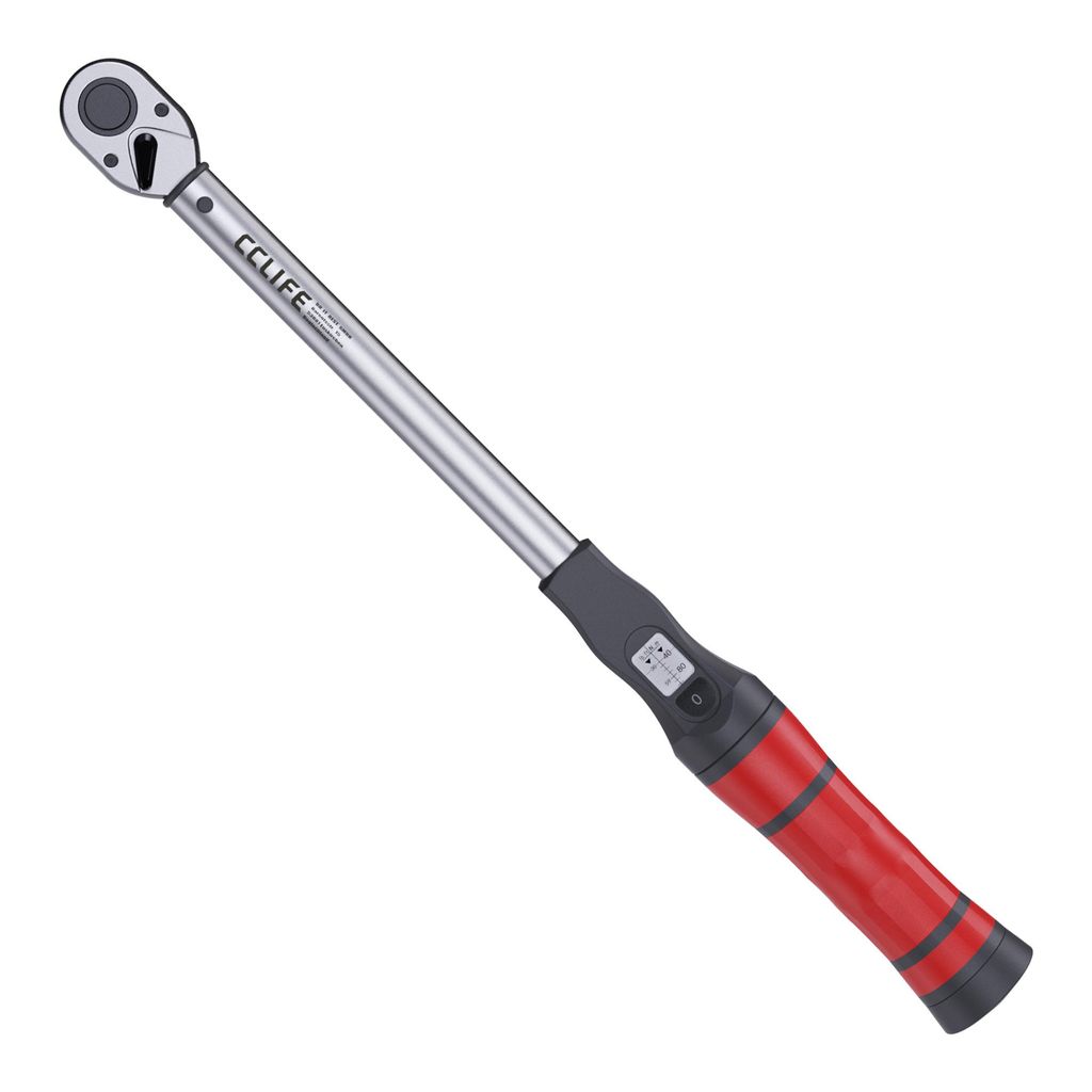 Drehmomentschlüssel 1/2 Zoll 20–200 Nm – 72-Zahn Ratsche, Sichtfenster, Klick-Mechanismus, CR-V Stahl, einstellbar/verriegelbar für Auto, Tra...