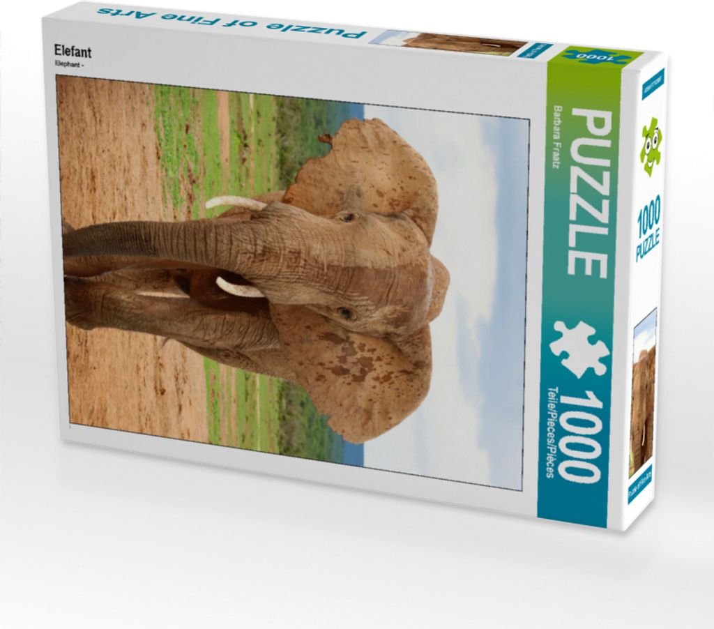 CALVENDO Puzzle Elefant | 1000 Teile Lege-Größe 64x48cm Foto-Puzzle für glückliche Stunden