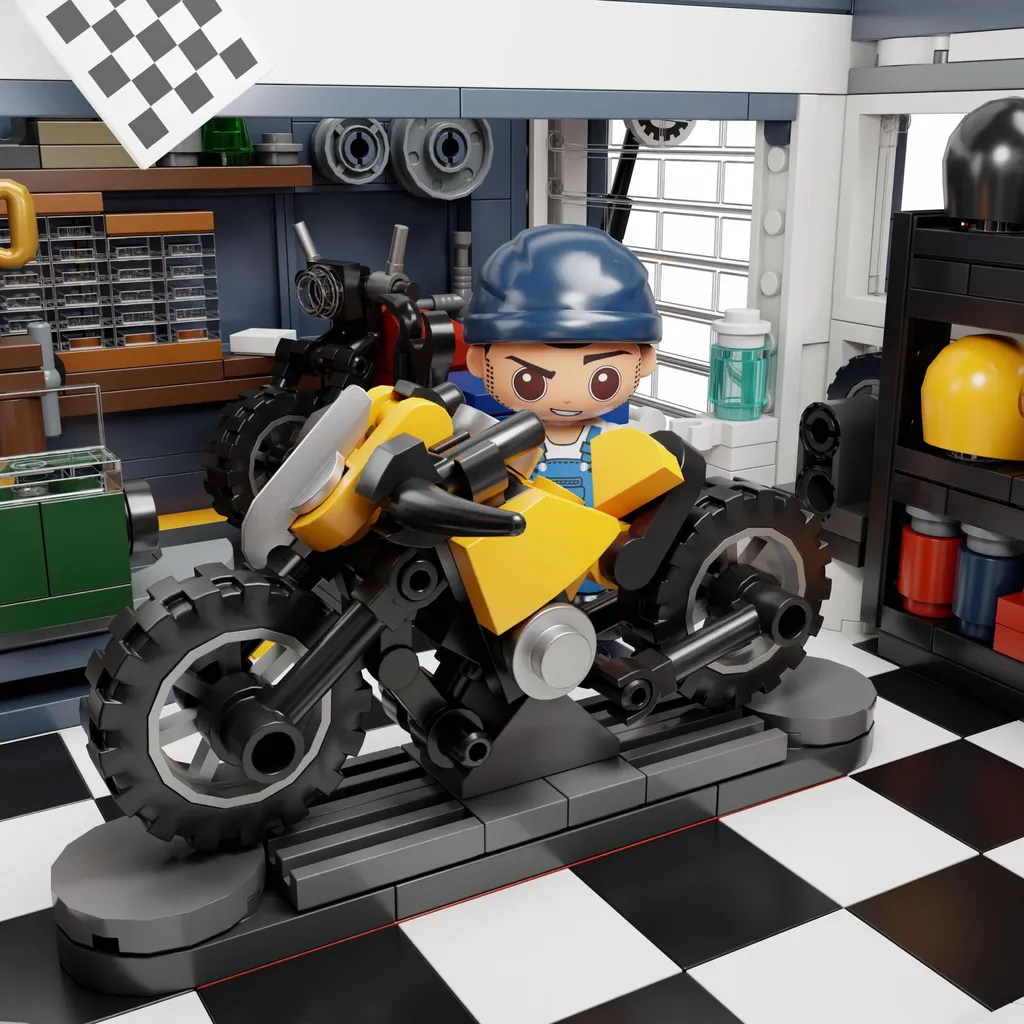 Pantasy Motocykl w Restauracji - Jeu de construction 2989 pièces (85023) - 5