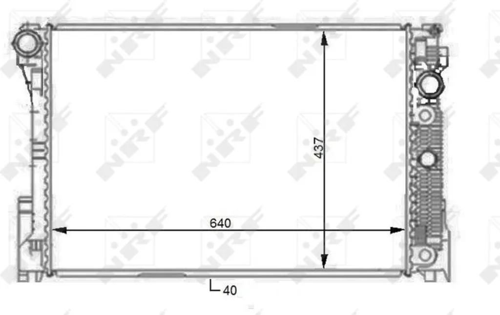 Évitez la surchauffe : Radiateur NRF 59108 pour Mercedes Classe C W204