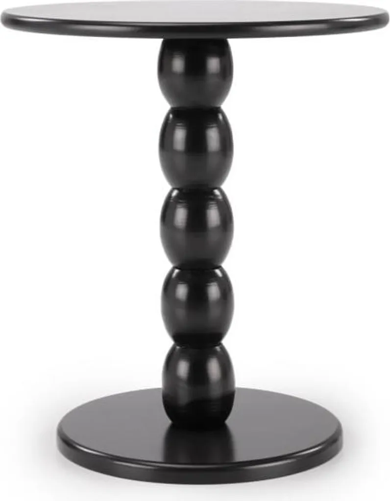 Optimisez votre petit salon avec la table basse CIRILLA noire compacte - 5