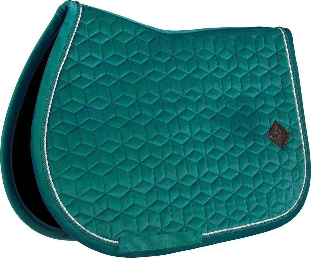 Kentucky Saddle Pad Velvet Emerald Full: Protezione Salto Ostacoli