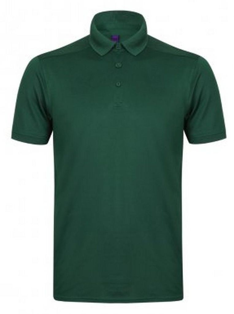 Henbury Herren Stretch Mikrofine Pique Polo Shirt PC2951 (2XL) (Flaschengrün)