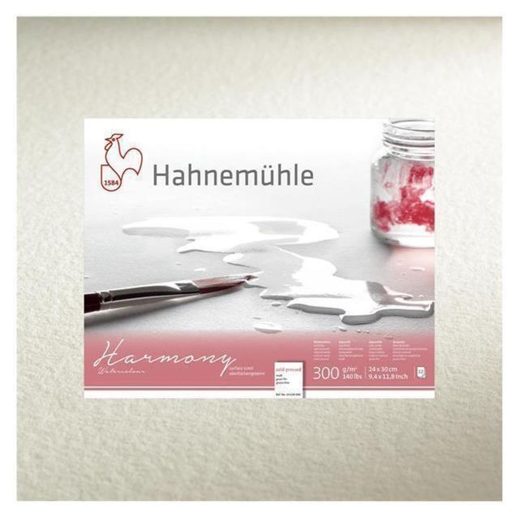 Hahnemühle Harmony Watercolour Aquarellblock - 300 g/m² - matt - 24 x 30 cm - 12 Blatt