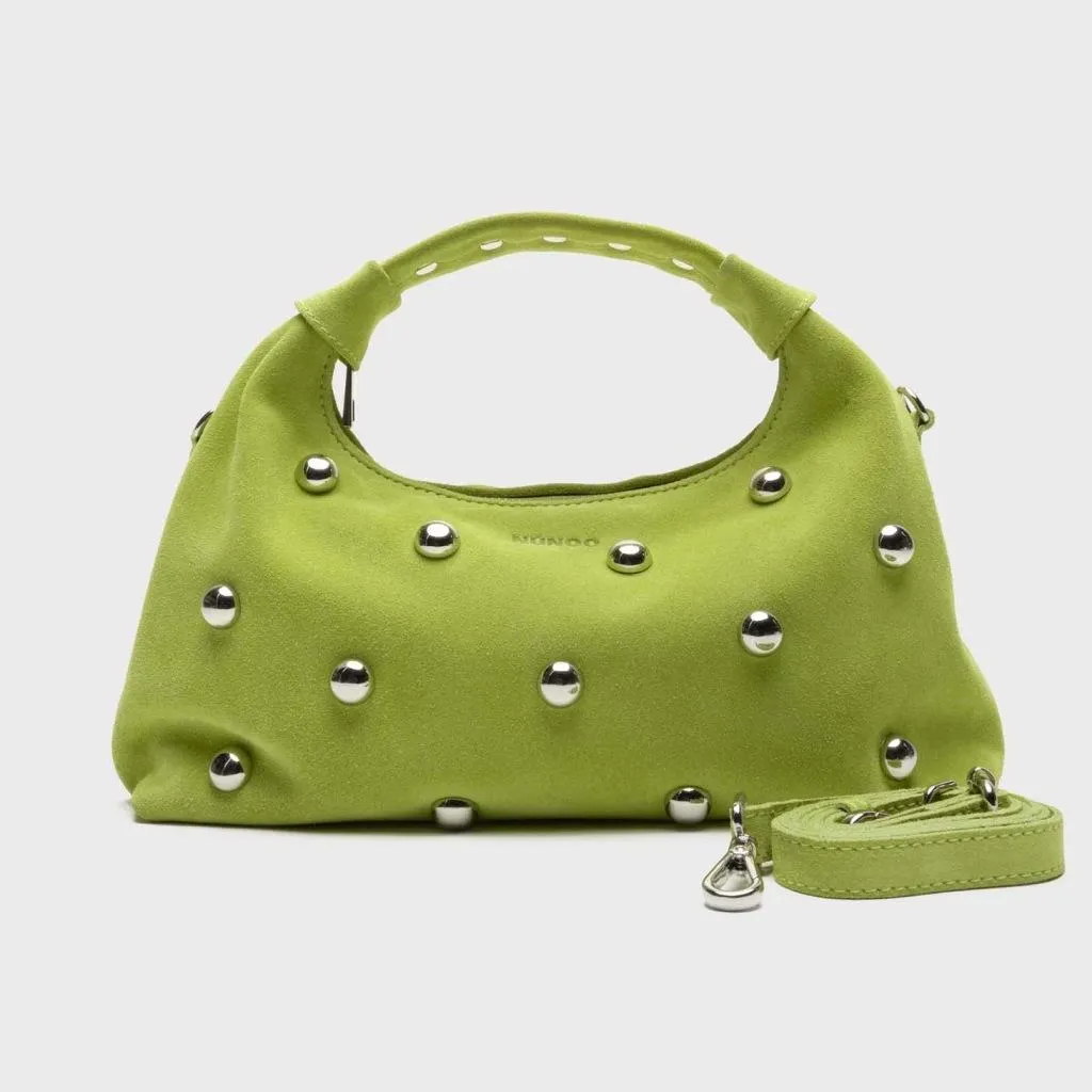 Sac de ville Nunoo Dandy vert en daim pour le travail et sorties
