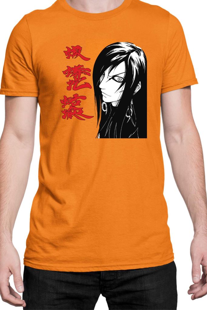 Herren T-Shirt Naruto Orochimaru 01, Man XL / Orange