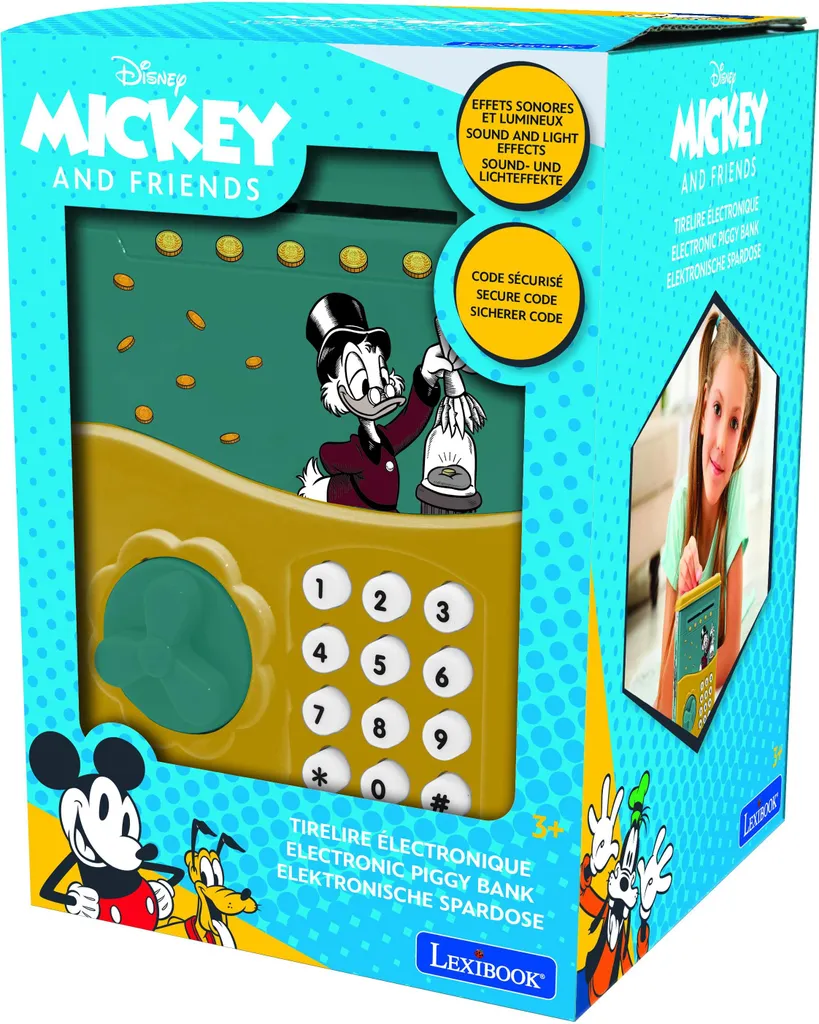 Tirelire Picsou pour enfant avec effets sonores magiques Disney