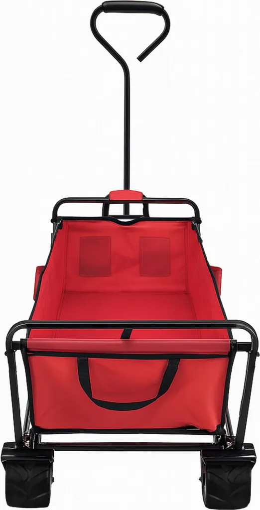 Chariot de Jardin Pliable Aga MR4620 Rouge - Remorque à Main Polyvalente