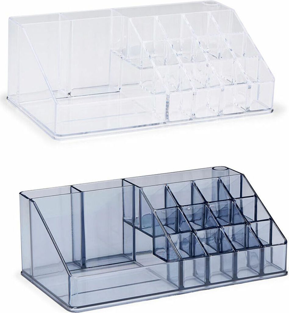 Touch of Beauty Acryl Make-up Organizer 22,5 x 12,5 x 8 cm 17 Fächer